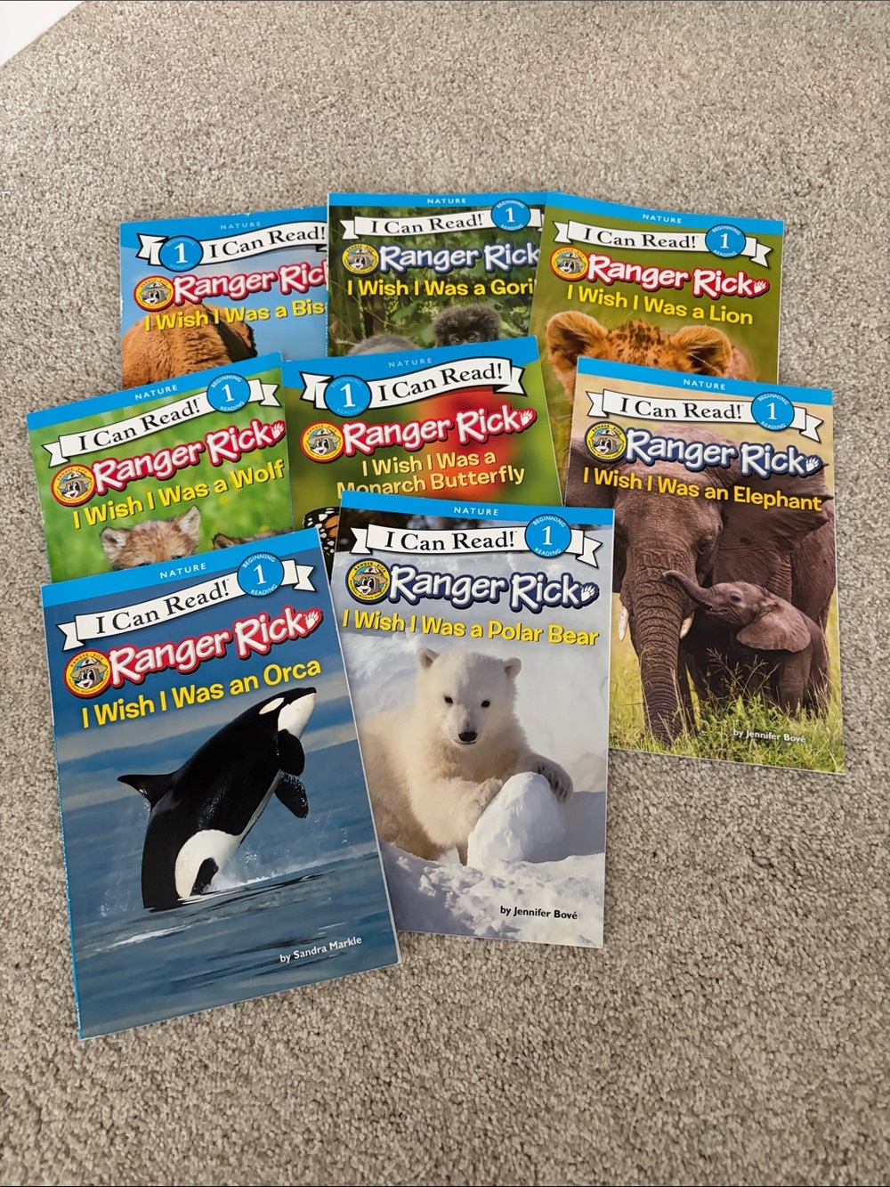I Can Read! Level 1 Kids Nature Books - Blue/Green/Yellow Covers